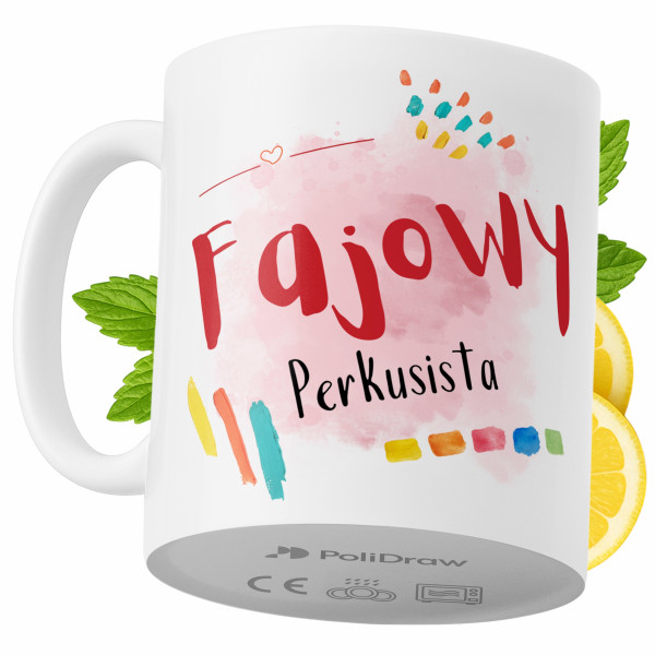 Kubek Dla Perkusisty na Prezent z Nadrukiem ze Zdjęciem 330 ml PoliDraw 969381
