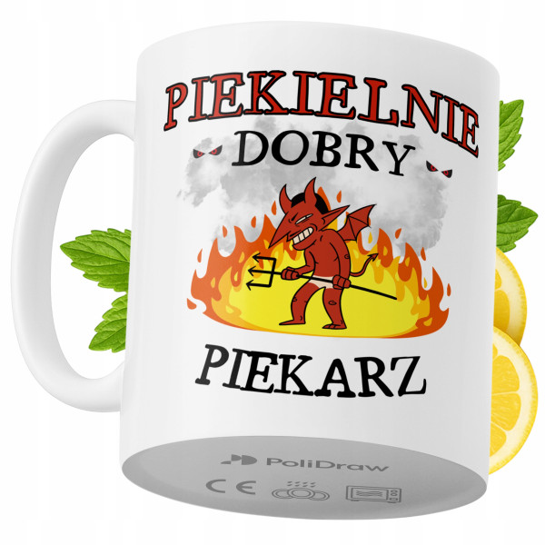 Kubek Dla Piekarza na Prezent z Nadrukiem ze Zdjęciem 330 ml PoliDraw 968634
