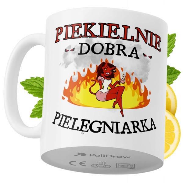 Kubek Dla Pielęgniarki na Prezent z Nadrukiem ze Zdjęciem 330 ml PoliDraw 968611