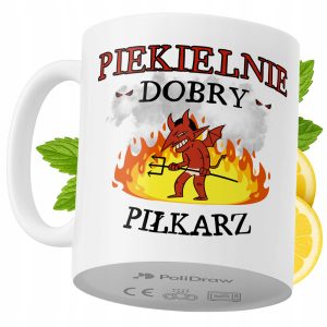 Kubek Dla Piłkarza na Prezent z Nadrukiem ze Zdjęciem 330 ml PoliDraw 967710