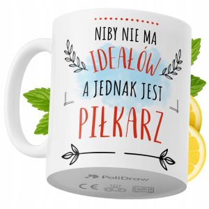 Kubek Dla Piłkarza na Prezent z Nadrukiem ze Zdjęciem 330 ml PoliDraw 968742