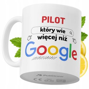 Kubek Dla Pilota na Prezent z Nadrukiem ze Zdjęciem 330 ml PoliDraw 968159