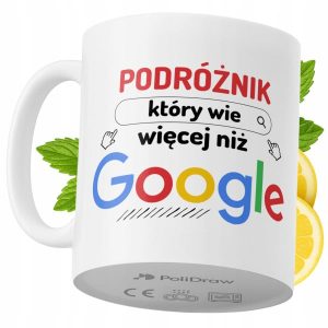 Kubek Dla Podróżnika na Prezent z Nadrukiem ze Zdjęciem 330 ml PoliDraw 968295