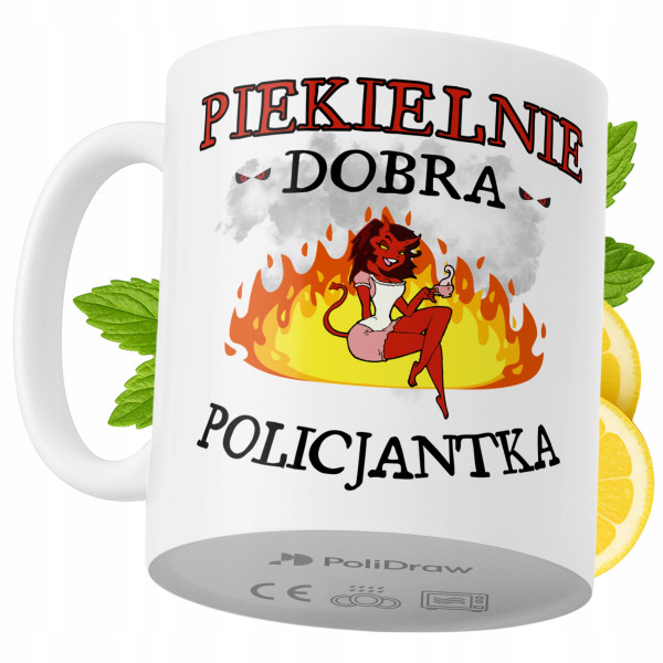 Kubek Dla Policjantki na Prezent z Nadrukiem ze Zdjęciem 330 ml PoliDraw 968526