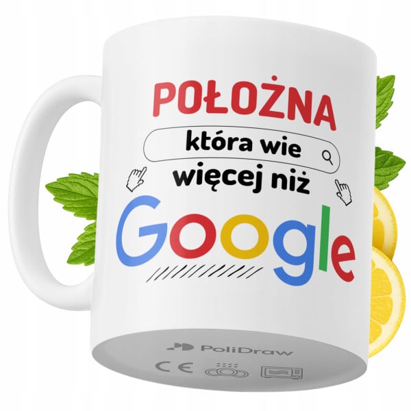 Kubek Dla Położnej na Prezent z Nadrukiem ze Zdjęciem 330 ml PoliDraw 969364