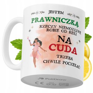 Kubek Dla Prawniczki na Prezent z Nadrukiem ze Zdjęciem 330 ml PoliDraw 968888 Kubek Dla Prawniczki na Prezent z Nadrukiem ze Zdjęciem 330 ml PoliDraw 968888
