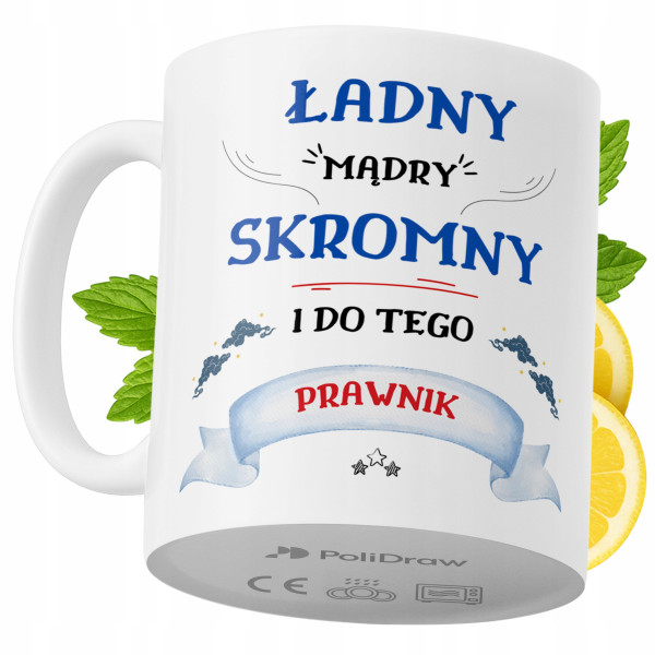 Kubek Dla Prawnika na Prezent z Nadrukiem ze Zdjęciem 330 ml PoliDraw 967593