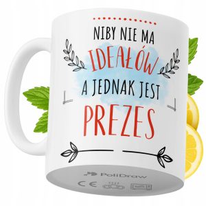 Kubek Dla Prezesa na Prezent z Nadrukiem ze Zdjęciem 330 ml PoliDraw 969009 Kubek Dla Prezesa na Prezent z Nadrukiem ze Zdjęciem 330 ml PoliDraw 969009