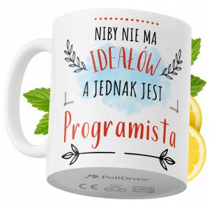 Kubek Dla Programisty na Prezent z Nadrukiem ze Zdjęciem 330 ml PoliDraw 967645