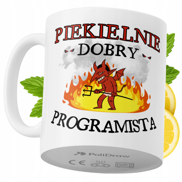 Kubek Dla Programisty na Prezent z Nadrukiem ze Zdjęciem 330 ml PoliDraw 968531