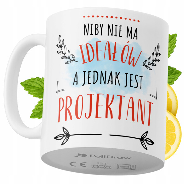 Kubek Dla Projektanta na Prezent z Nadrukiem ze Zdjęciem 330 ml PoliDraw 968822