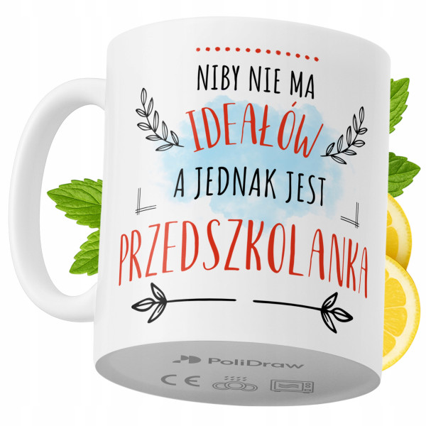 Kubek Dla Przedszkolanki na Prezent z Nadrukiem ze Zdjęciem 330 ml PoliDraw 967968