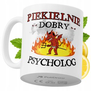 Kubek Dla Psychologa na Prezent z Nadrukiem ze Zdjęciem 330 ml PoliDraw 967390