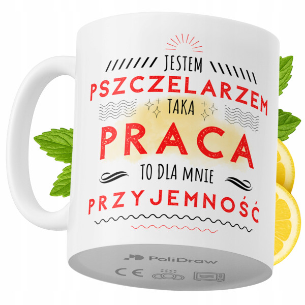 Kubek Dla Pszczelarza na Prezent z Nadrukiem ze Zdjęciem 330 ml PoliDraw 968536