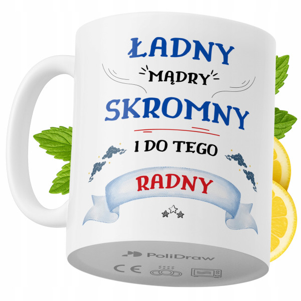 Kubek Dla Radnego na Prezent z Nadrukiem ze Zdjęciem 330 ml PoliDraw 968414
