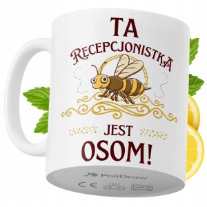 Kubek Dla Recepcionistki na Prezent z Nadrukiem ze Zdjęciem 330 ml PoliDraw 968477 Kubek Dla Recepcionistki na Prezent z Nadrukiem ze Zdjęciem 330 ml PoliDraw 968477