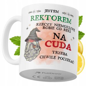 Kubek Dla Rektora na Prezent z Nadrukiem ze Zdjęciem 330 ml PoliDraw 969212