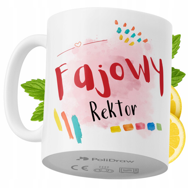 Kubek Dla Rektora na Prezent z Nadrukiem ze Zdjęciem 330 ml PoliDraw 969367