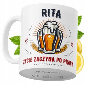 Kubek Dla Rity na Prezent z Nadrukiem ze Zdjęciem 330 ml PoliDraw 969102