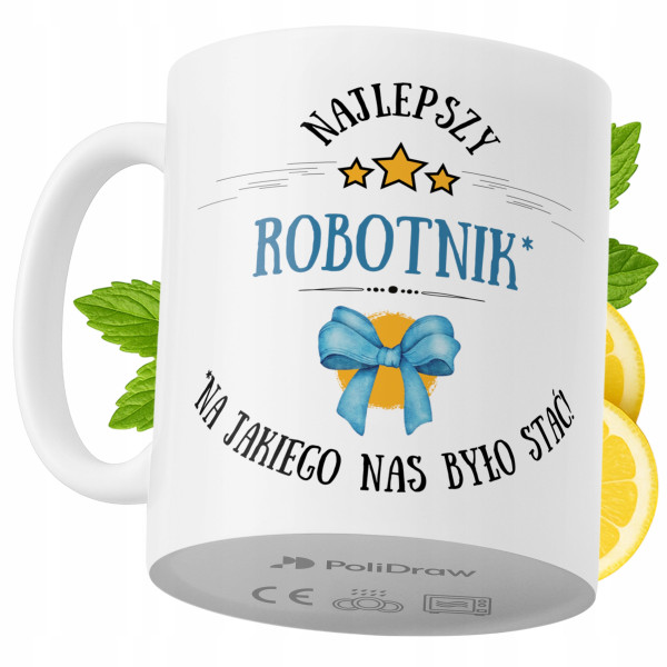 Kubek Dla Robotnika na Prezent z Nadrukiem ze Zdjęciem 330 ml PoliDraw 967899