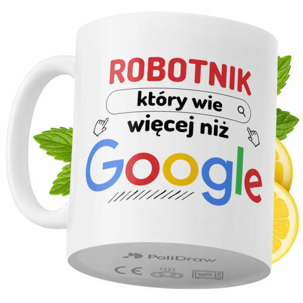 Kubek Dla Robotnika na Prezent z Nadrukiem ze Zdjęciem 330 ml PoliDraw 968848