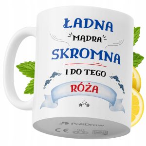 Kubek Dla Róży na Prezent z Nadrukiem ze Zdjęciem 330 ml PoliDraw 968948