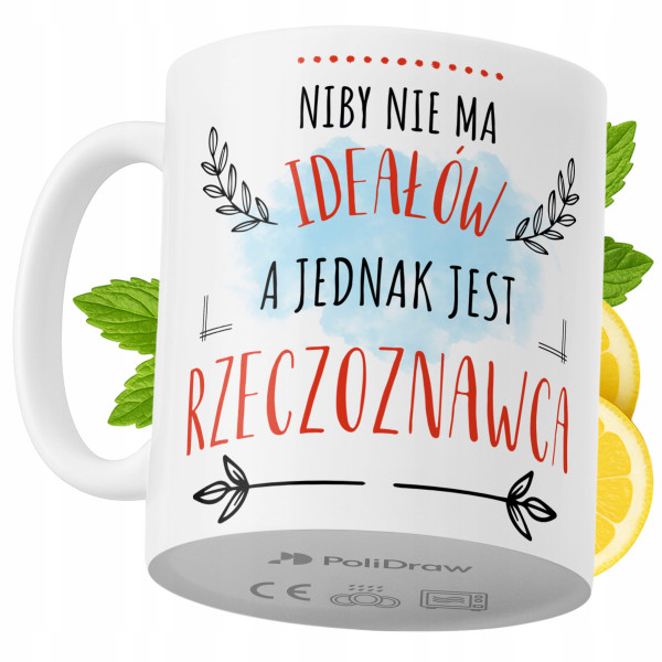 Kubek Dla Rzeczoznawcy na Prezent z Nadrukiem ze Zdjęciem 330 ml PoliDraw 968013