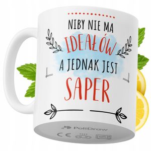 Kubek Dla Sapera na Prezent z Nadrukiem ze Zdjęciem 330 ml PoliDraw 968344 Kubek Dla Sapera na Prezent z Nadrukiem ze Zdjęciem 330 ml PoliDraw 968344