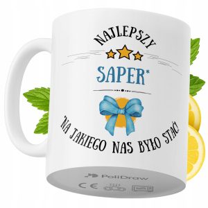 Kubek Dla Sapera na Prezent z Nadrukiem ze Zdjęciem 330 ml PoliDraw 968744 Kubek Dla Sapera na Prezent z Nadrukiem ze Zdjęciem 330 ml PoliDraw 968744