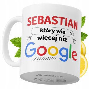 Kubek Dla Sebastiana na Prezent z Nadrukiem ze Zdjęciem 330 ml PoliDraw 969441 Kubek Dla Sebastiana na Prezent z Nadrukiem ze Zdjęciem 330 ml PoliDraw 969441