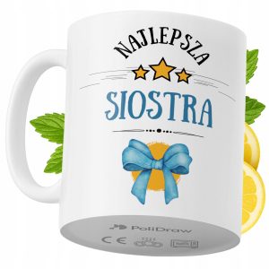 Kubek Dla Siostry na Prezent z Nadrukiem ze Zdjęciem 330 ml PoliDraw 968025