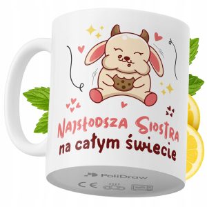 Kubek Dla Siostry na Prezent z Nadrukiem ze Zdjęciem 330 ml PoliDraw 968062