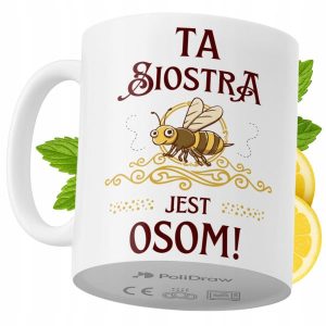 Kubek Dla Siostry na Prezent z Nadrukiem ze Zdjęciem 330 ml PoliDraw 968715 Kubek Dla Siostry na Prezent z Nadrukiem ze Zdjęciem 330 ml PoliDraw 968715