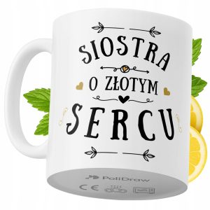 Kubek Dla Siostry na Prezent z Nadrukiem ze Zdjęciem 330 ml PoliDraw 969098 Kubek Dla Siostry na Prezent z Nadrukiem ze Zdjęciem 330 ml PoliDraw 969098