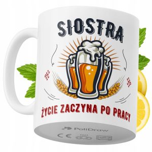 Kubek Dla Siostry na Prezent z Nadrukiem ze Zdjęciem 330 ml PoliDraw 967943