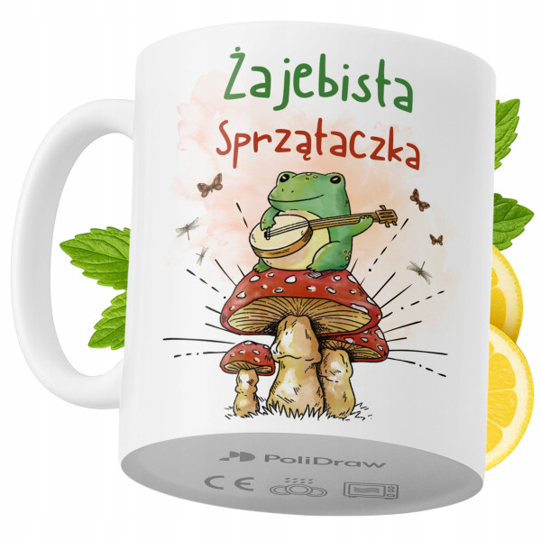 Kubek Dla Sprzątaczki na Prezent z Nadrukiem ze Zdjęciem 330 ml PoliDraw 967460