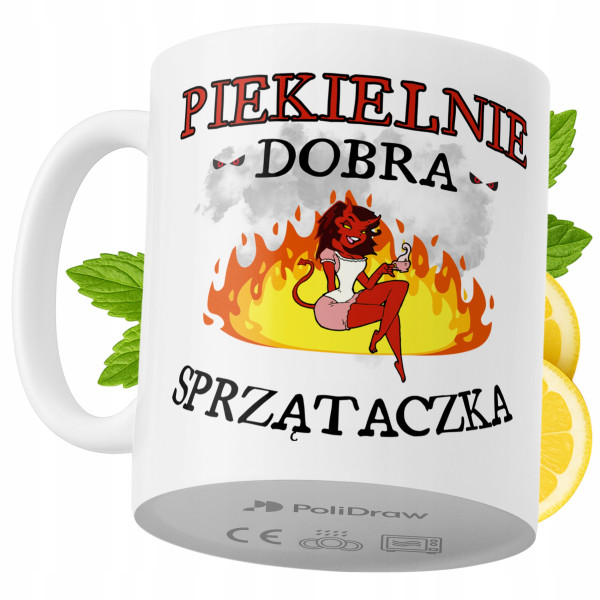 Kubek Dla Sprzątaczki na Prezent z Nadrukiem ze Zdjęciem 330 ml PoliDraw 969231