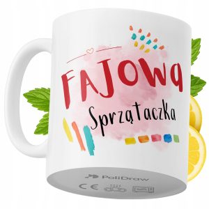 Kubek Dla Sprzątaczki na Prezent z Nadrukiem ze Zdjęciem 330 ml PoliDraw 968426 Kubek Dla Sprzątaczki na Prezent z Nadrukiem ze Zdjęciem 330 ml PoliDraw 968426