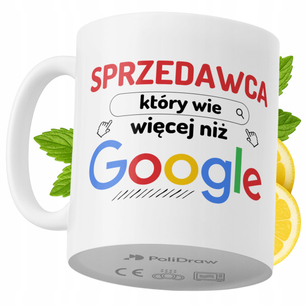 Kubek Dla Sprzedawcy na Prezent z Nadrukiem ze Zdjęciem 330 ml PoliDraw 967354