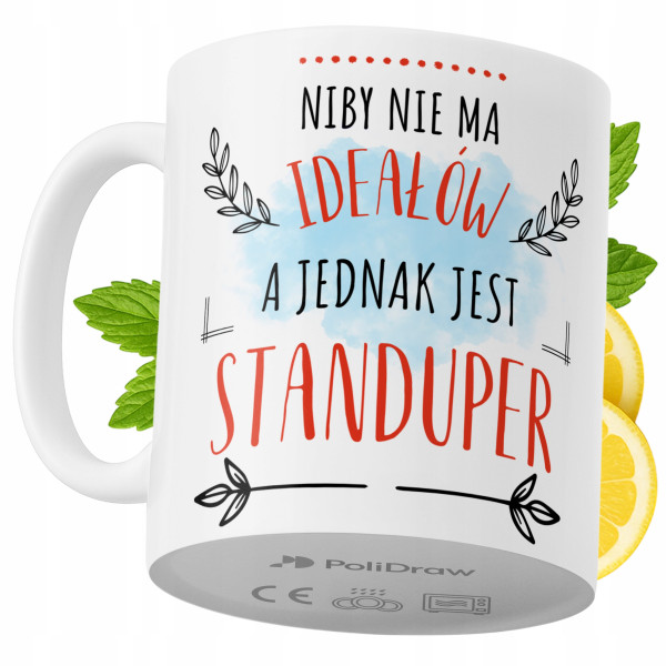 Kubek Dla Standupera na Prezent z Nadrukiem ze Zdjęciem 330 ml PoliDraw 969437