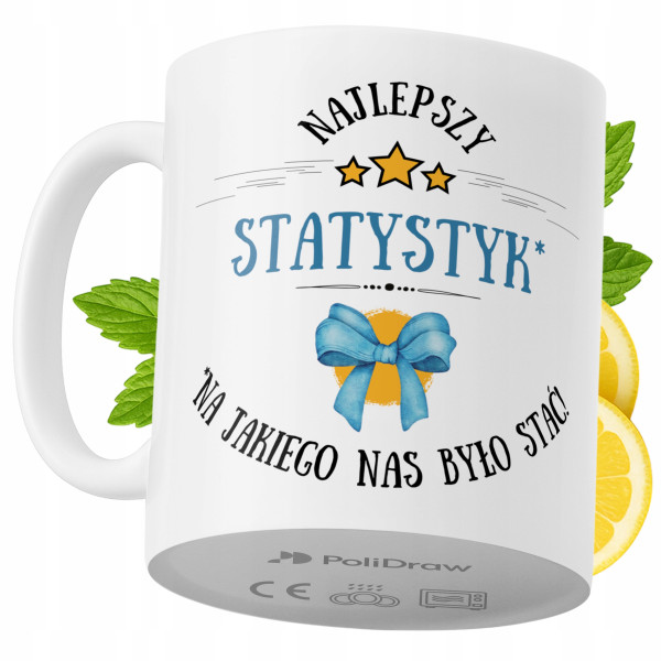 Kubek Dla Statystyka na Prezent z Nadrukiem ze Zdjęciem 330 ml PoliDraw 969096