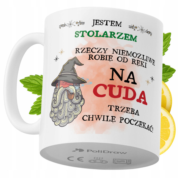 Kubek Dla Stolarza na Prezent z Nadrukiem ze Zdjęciem 330 ml PoliDraw 967530