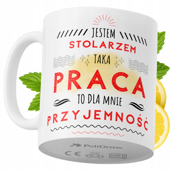 Kubek Dla Stolarza na Prezent z Nadrukiem ze Zdjęciem 330 ml PoliDraw 968150