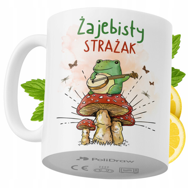 Kubek Dla Strażaka na Prezent z Nadrukiem ze Zdjęciem 330 ml PoliDraw 968727