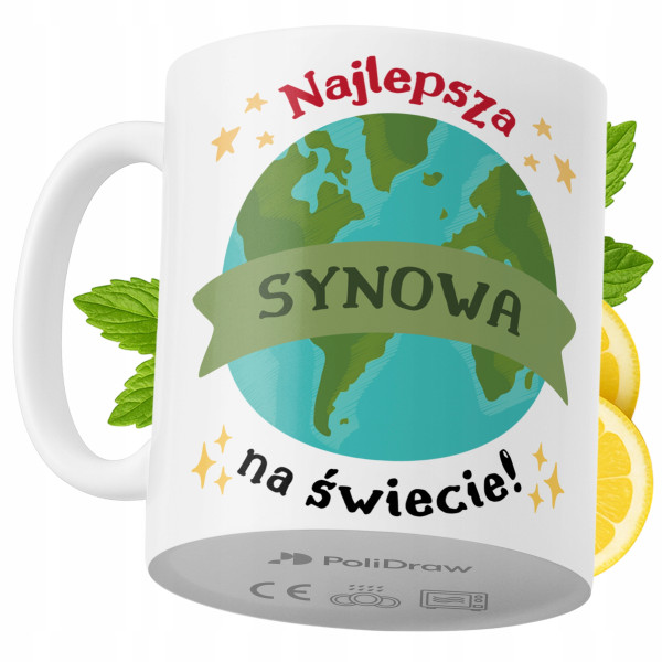 Kubek Dla Synowej na Prezent z Nadrukiem ze Zdjęciem 330 ml PoliDraw 968515