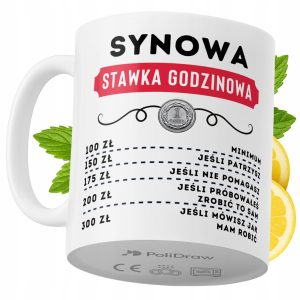 Kubek Dla Synowej na Prezent z Nadrukiem ze Zdjęciem 330 ml PoliDraw 968574