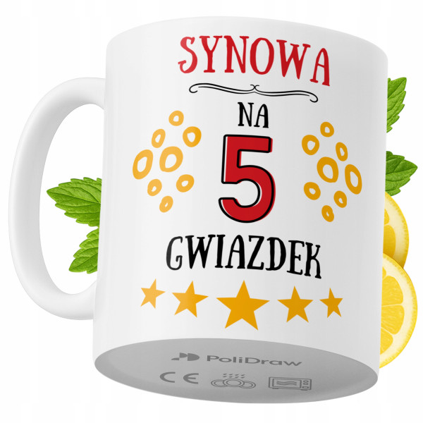 Kubek Dla Synowej na Prezent z Nadrukiem ze Zdjęciem 330 ml PoliDraw 969193