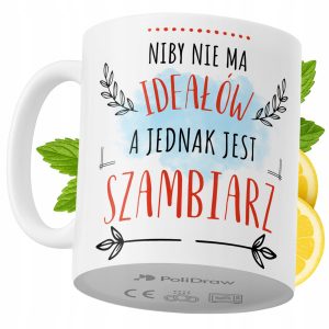 Kubek Dla Szambiarza na Prezent z Nadrukiem ze Zdjęciem 330 ml PoliDraw 967853