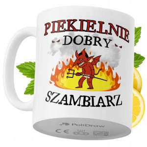 Kubek Dla Szambiarza na Prezent z Nadrukiem ze Zdjęciem 330 ml PoliDraw 967436
