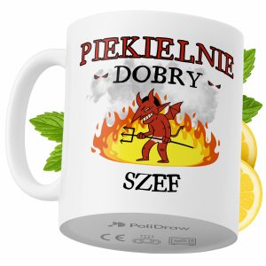 Kubek Dla Szefa na Prezent z Nadrukiem ze Zdjęciem 330 ml PoliDraw 967771